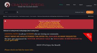 Recommended Posts - Cracking Portal