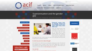 Superannuation and the gender gap - Australian Construction Industry ...