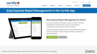Expense Report Mobile App | Certify