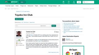 Toyoko Inn Club - Japan Forum - TripAdvisor
