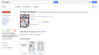 The Bear Handbook: A Comprehensive Guide for Those who are Husky, ...