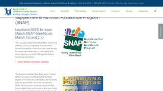 Supplemental Nutrition Assistance Program (SNAP) | Department of ...