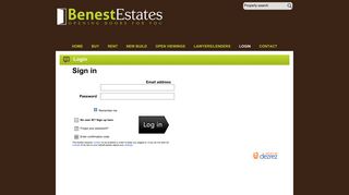 Login - Benest Estates Ltd