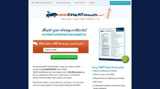 DMV Cheat Sheets: DMV Driving Test, Practice Tests, DMV Study ...