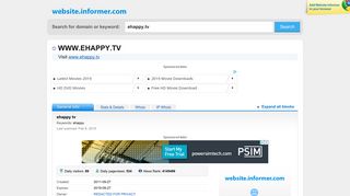 ehappy.tv at Website Informer. ehappy tv. Visit Ehappy.