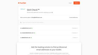 Skill Check™ - email addresses & email format • Hunter - Hunter.io