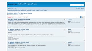 Skillcheck Online Test Scores not posting - Bullhorn API Support ...