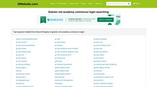 gotrain net academy commonui login | System Login - tiWebsite.com