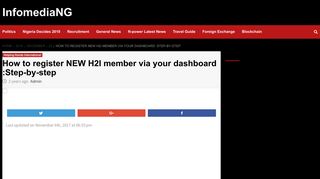 How to register NEW H2I member via your dashboard :Step-by-step ...