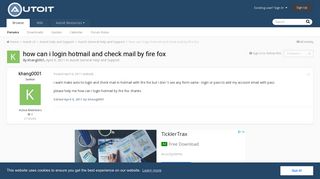 how can i login hotmail and check mail by fire fox - AutoIt ...