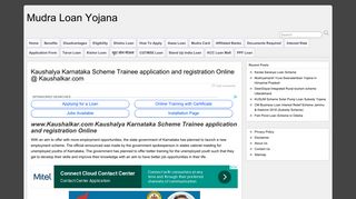 Kaushalya Karnataka Scheme Trainee application and registration ...