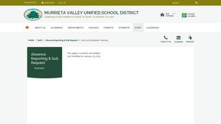 Schools - Murrieta Valley Unified School District