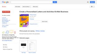 Create a Personalized Letters and Activities Kit Mail Business