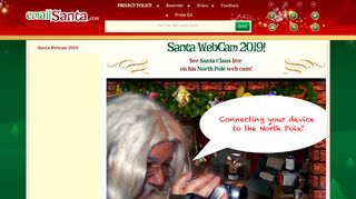 Santa webcam live video stream from the North Pole! Watch Santa!