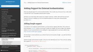 Adding Support for External Authentication — IdentityServer4 1.0.0 ...