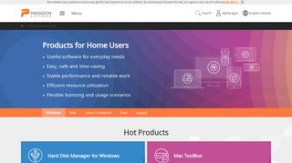 Paragon Software Group - Products for Home Users