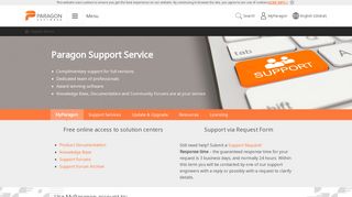 Paragon Software Group - Technical Support
