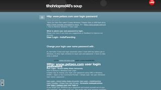 Http: www.petsex.com user login password - tihohriopred48's soup