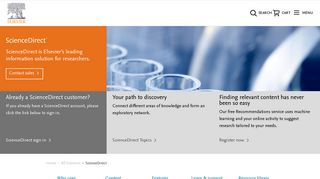 ScienceDirect | Elsevier's leading information solution | Elsevier