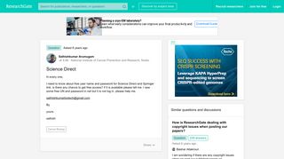 Science Direct - ResearchGate