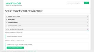 solicitorcasetracking.co.uk - Solicitor case tracking solutions