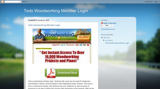 Teds Woodworking Member Login
