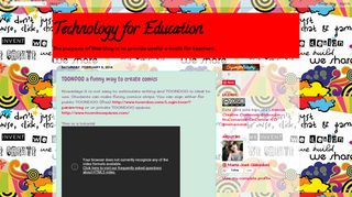 Technology for Education: TOONDOO a funny way to create comics