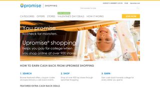Upromise Shopping: Coupon Codes, Deals, & Cash Back