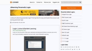 Jblearning Paramedic Login