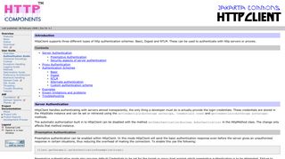 HttpClient - HttpClient Authentication Guide - HC Apache