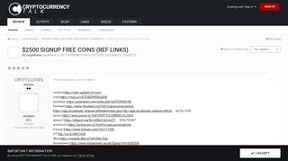 $2500 Signup Free Coins (Ref Links) - PROMOTIONS / OFF-SITE ...