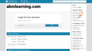 Abmlearning Website - TLS - abmlearning.com | IPAddress.com