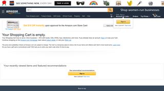 Amazon.com Shopping Cart