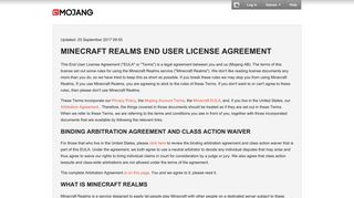 what is minecraft realms - Mojang Account