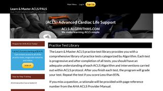 ACLS practice test library | ACLS-Algorithms.com