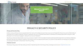 Privacy & Security Policy | Brivo