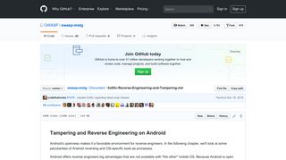 Tampering and Reverse Engineering on Android - GitHub