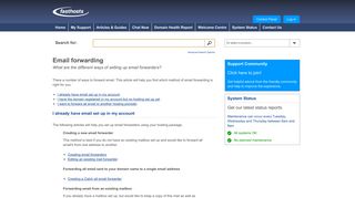 Email forwarding - Fasthosts Customer Support