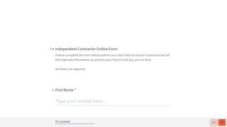 Independent Contractor Online-Form - Typeform