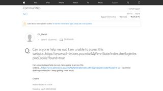 Can anyone help me out, I am unable to ac… - Apple Community ...