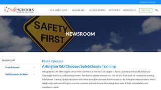 Arlington ISD Chooses SafeSchools Training | SafeSchools