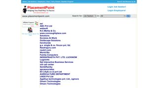 Placement Point - online jobs job placement india free jobs in india ...
