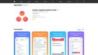 Asana: organize tasks & work on the App Store - iTunes - Apple