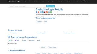 Easiadmin login Results For Websites Listing - SiteLinks.Info