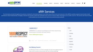 eMH Services | eMHPrac
