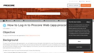 How to Log in to Procore Web (app.procore.com) - Procore