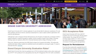 Admission Requirements | Student Registration | GCU
