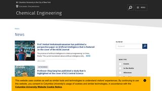 News - Chemical Engineering - Columbia University