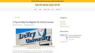 5 Tips to Help You Register for Online Courses