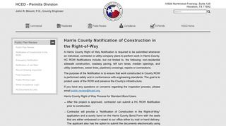 Harris County Engineering Department - Permits > Public Review ...